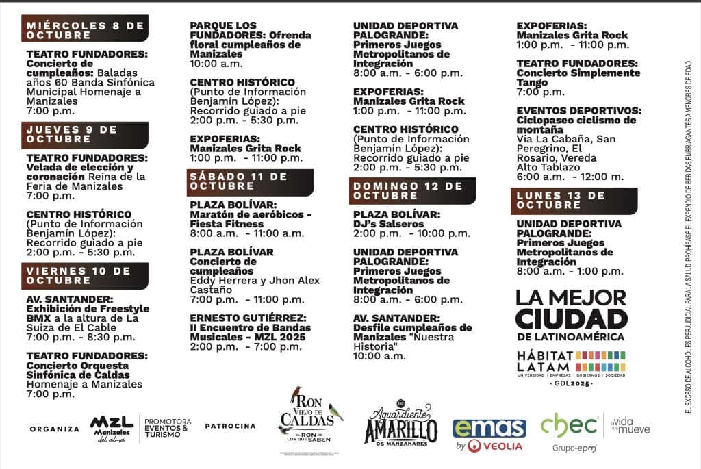 programación cumpleaños de manizales