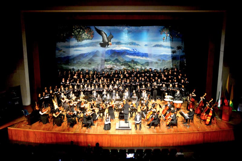 concierto de festival corearte que inicia en caldas