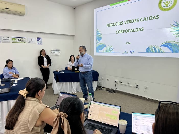 evento donde se presentan nuevos negocos verdes en Caldas