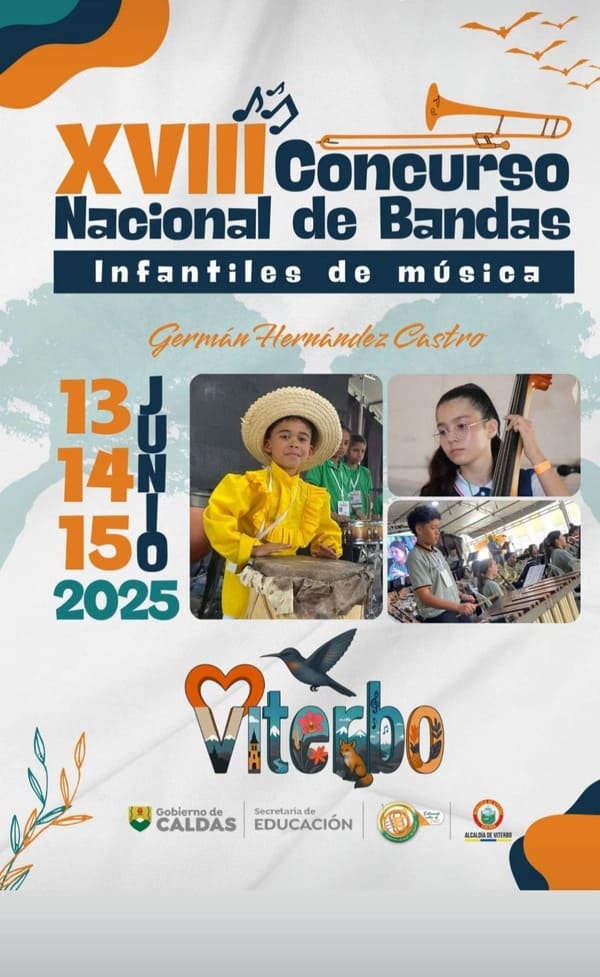 Invitación a asistir al Festival de Bandas Infantiles