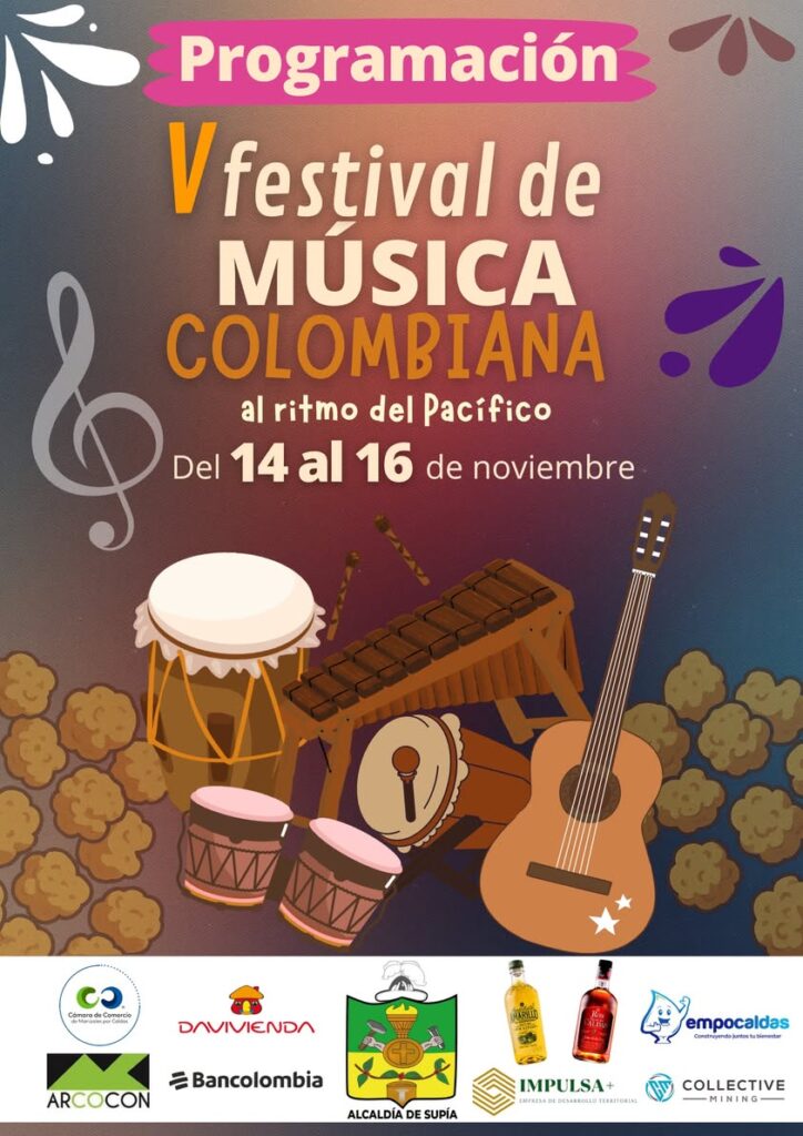 En Supía se prepara el V Festival de Música Colombiana – Al Ritmo del Pacífico