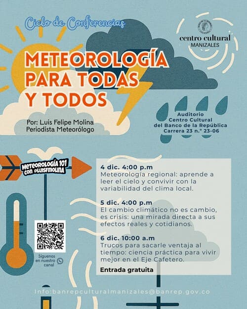 clima invitación para asistir a ciclo de conferencias