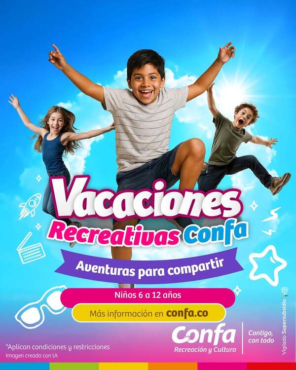 confa invitación Confa a las Vacaciones Recreativas