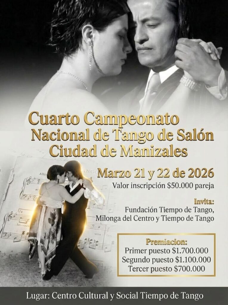 Cuarto Campeonato Nacional de Tango de Salón – Ciudad de Manizales
