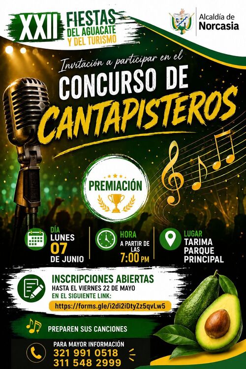 Concurso de Cantapisteros en las Fiestas del Aguacate. Norcasia