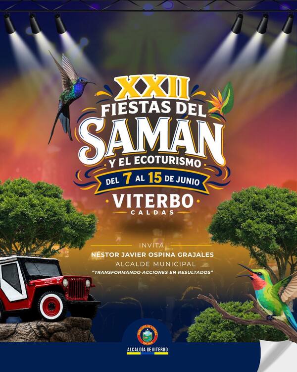 Viterbo se viste de gala: XXII Fiestas del Samán y Ecoturismo.