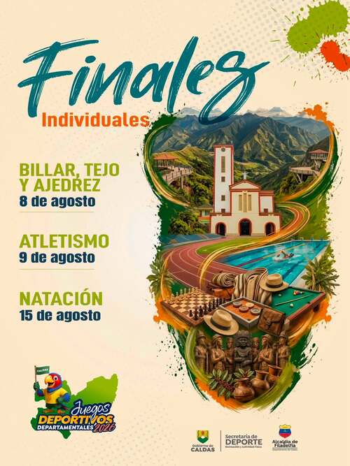 Filadelfia realiza las finales de los Juegos Deportivos Departamentales Caldas 2026