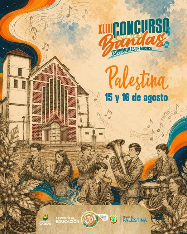 En Palestina se celebra el XLIII Concurso Departamental de Bandas Estudiantiles de Música