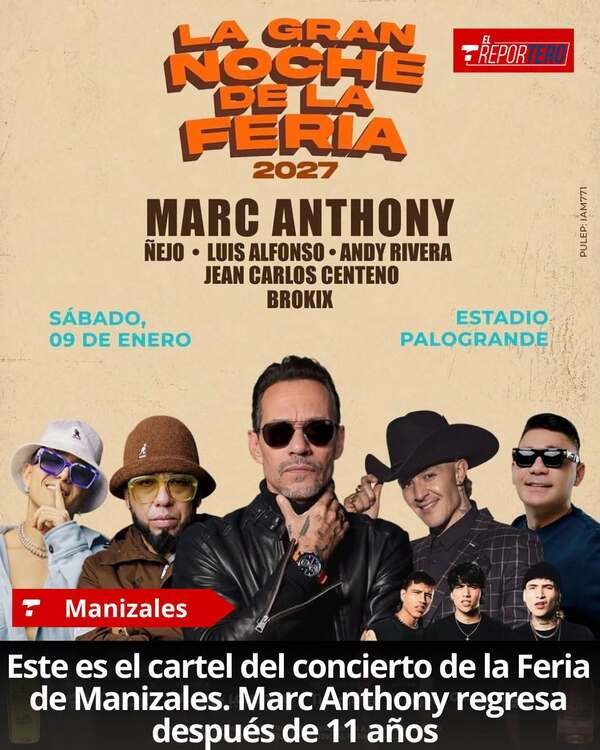 Listo el cartel para el concierto de la Feria 2027