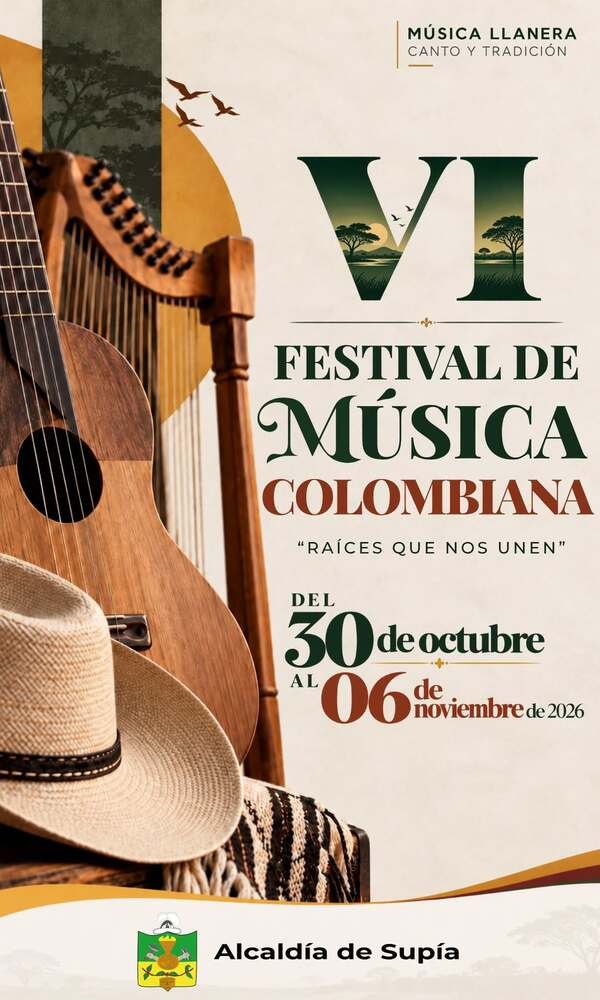 El VI Festival de Música Colombiana “Raíces que nos unen” se realizara en Supía