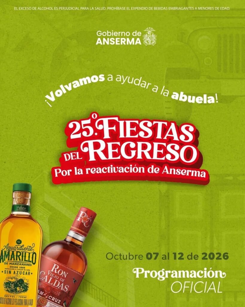 Programadas las 25.ª Fiestas del Regreso en Anserma