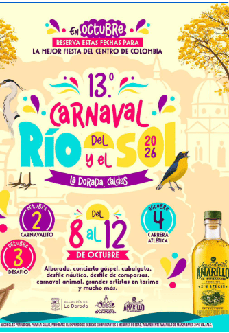 Octubre llega con el Carnaval del Río y el Sol en La Dorad