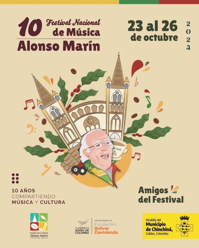 Chinchina prepara el X Festival Nacional de Música Alonso Marín